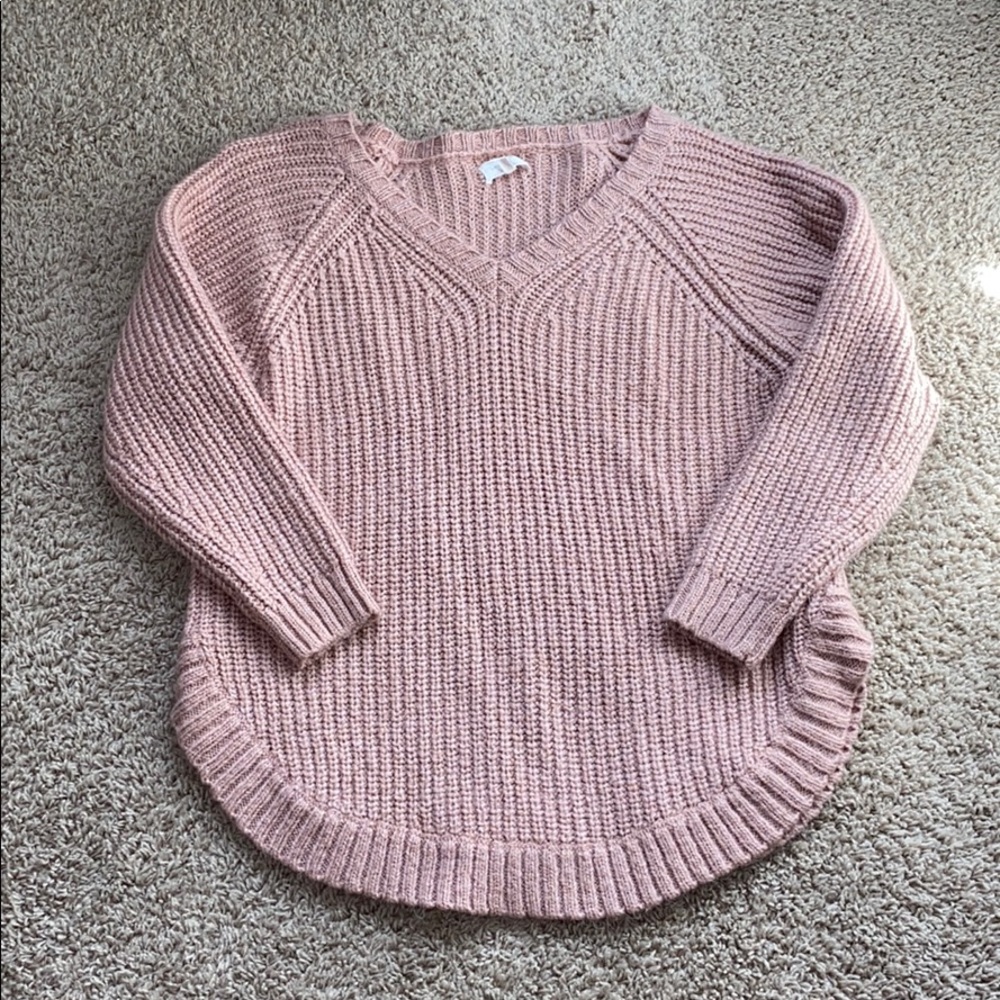 NWOT lou &grey light pink heavy sweater